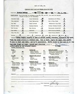 Delta Air Line Stewardess Check Flight and Personal Evaluation Report 1954 - £50.73 GBP
