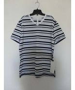 NWT LULULEMON TSWB Navy White Stripe 5 Year Basic V Neck Shirt Top Men&#39;s... - £46.34 GBP