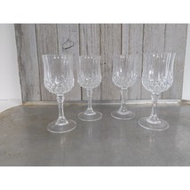 Set Of 4 Cristal D&#39;Arques - Durand Longchamp Cordial Glasses 4 1/2&quot; Vintage - £23.57 GBP