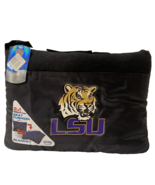 LSU Stadium Seat Cushion To Fleece Blanket 2 in 1 Convertible Tigers Poc... - £17.31 GBP