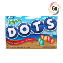6x Packs Tootsie Dots Assorted Tropical Flavored Gumdrops Theater Candy 6.5oz - £16.28 GBP
