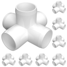 Formufit 3/4&quot; 5-Way Cross Furniture Grade Pvc Fitting In White, Made In ... - £29.03 GBP