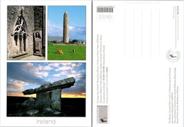 Ireland Clare County The Burren Kilfenora Kilmacduagh Round Tower UNP Postcard - £7.05 GBP