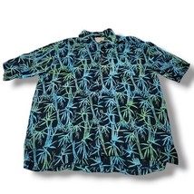 Johari West Shirt Size XLT Men&#39;s Hawaiian Shirt Button Down Shirt Bamboo... - $34.76