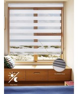 BERYNA HOME  Zebra Blinds for Window 22&quot;x72&quot; in White NEW - $50.49