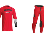 New Thor MX Red Pulse Tactic Dirt Bike Riding Racing Gear Jersey + Pants - £82.66 GBP