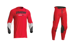 New Thor MX Red Pulse Tactic Dirt Bike Riding Racing Gear Jersey + Pants - £83.63 GBP