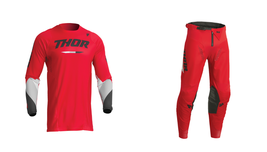 New Thor MX Red Pulse Tactic Dirt Bike Riding Racing Gear Jersey + Pants - £83.42 GBP