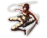 Anime Mikasa Ackerman Sticker Vinyl Decal Precision Cut Waterproof - $4.50+