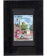 Framed Stamp Art - Mickey and Minnie Visit Seagull Monument, Utah - $12.15 CAD