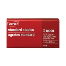 Staples 648695 Standard Staples 5 000/Box X 2 Pk 10 000 Count (13425-Us) - $20.89