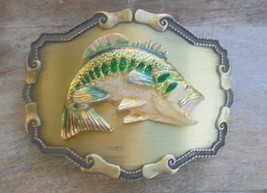 1978 Raintree &quot;Bass&quot; Belt BUCKLE-USED 3.5 By 2.75 - £15.04 GBP