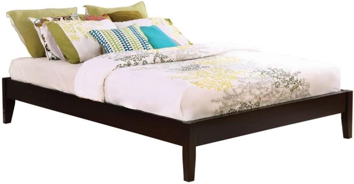 Platform Bed, Cappuccino, By Coaster Home Furnishings. - $400.95