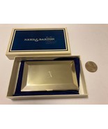 Vintage REED &amp; BARTON Silver Plate Executive Business Card Holder w Box ... - £15.53 GBP