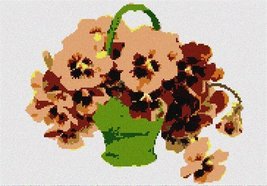 Basket Pansies Needlepoint Kit - $40.00+