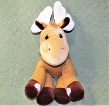 PRECIOUS MOMENTS TENDER TAILS MOOSE 12&quot; Plush Stuffed Animal Sticky Hand... - £12.74 GBP