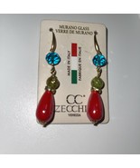 CC ZECCHIN VENEZIA MURANO GLASS dangle earrings.Gold tone  Colorful Glas... - €75,69 EUR CC ZECCHIN VENEZIA MURANO GLASS dangle earrings.Gold tone  Colorful Glas... - €75,69 EUR
