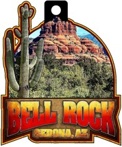 Sedona Arizona Bell Rock &amp; Cactus Christmas Tree Ornament - €9,49 EUR