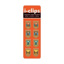 Owls i-Clip Magnetic Page Markers (Set of 8 Magnetic Bookmarks) Peter Pauper Pre - $6.00