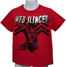Marvel Web Slinger Spider-Man Toddler Boy Red Crewneck Graphic T-Shirt (2T) - £7.73 GBP
