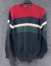 VTG Polo Ralph Lauren Sweater Mens XL Multicolor Cotton Preppy Pullover ... - $41.74