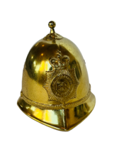 British Bobby Police Cop Brass Bell Ebner Seener England Metropolitan ER helmet - £31.57 GBP