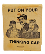 Vintage Matchbook Cover THINKING Cap Strikin’ It Rich D D Bean &amp; Sons To... - £4.84 GBP