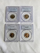 Four PCGS Graded Coin Nickels Lot 1938 D, 1943 D, 1959 D, 1971 MD64FS Full Steps - £67.32 GBP