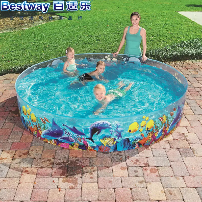 Children&#39;s inflatable swimming pool pet dog paddling pool reservoir plus size - £104.96 GBP+