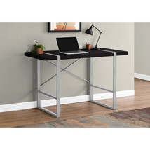 Monarch Specialties 48 in. Metal Computer Desk Black - Silver - $214.98