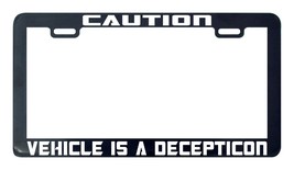 Caution Veicolo È Un Decepticon Targa Piastra Telaio Sostegno - $6.29