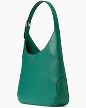 NWB Kate Spade Aster Deep Jade Leather Shoulder WKR00567 Dark Green Gift Bag FS - £122.65 GBP