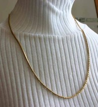 Elegant Gold-tone Chain Necklace 1970s vintage 25&quot; - £10.18 GBP