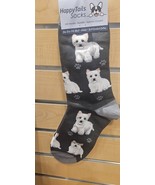 Happy Tails Westie Socks Pet Lovers One Size Fit Most - $17.69 CAD