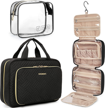 BAGSMART Toiletry Bag Hanging Travel Makeup Organizer with TSA Approved ... - £32.60 GBP