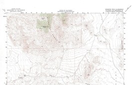 Kingston Peak Quadrangle, California 1955 Topo Map USGS 15 Minute Topogr... - $21.99