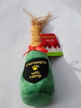 Happy Howlidays Cat Toy With Catnip Champagne Bottle - $8.71