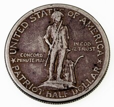 1925 50C Lexington Commémoratif Demi Dollar En Très Fin VF État - $57.70