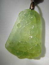 Glassy Ice Clear Natural Burma Jadeite Jade Enlightenment Pendant # 38.20 carat - £1,172.76 GBP