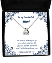 To my Mimi, No matter where you go - Wishbone Dancing Necklace. Model 64... - $39.95