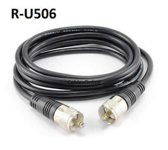 6Ft Rg58 Coax Uhf (Pl259) Male/Male 50 Ohm Antenna Cable - R-U506 - $18.99