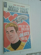 Star Trek 54 NM Subscription Cover Valentine&#39;s Day Card IDW Mike Johnson 1st pri - £43.31 GBP