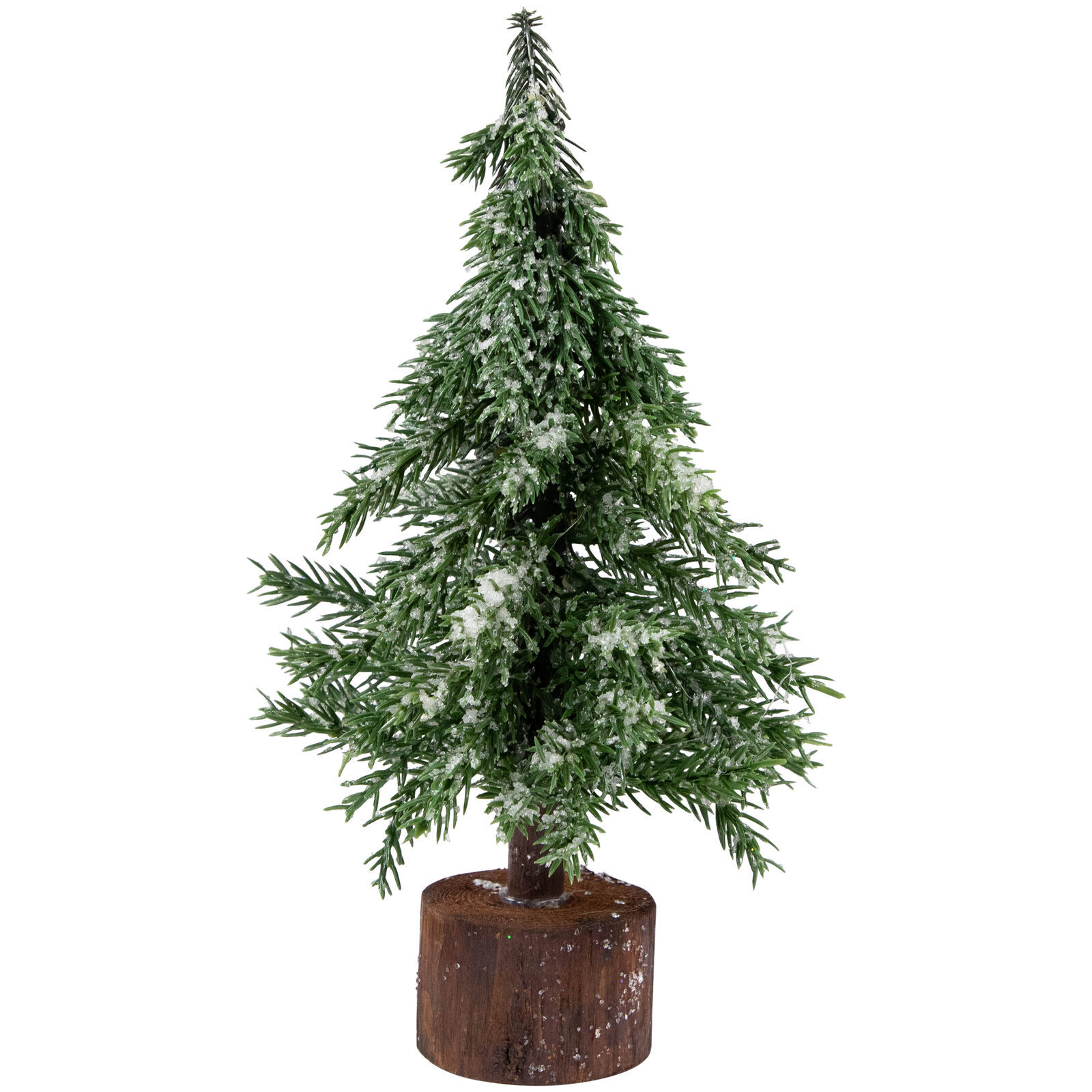 US Seller 10.5&quot; Frosted Icy Pine Tree With Jute Base Christmas Decoratio... - $57.94