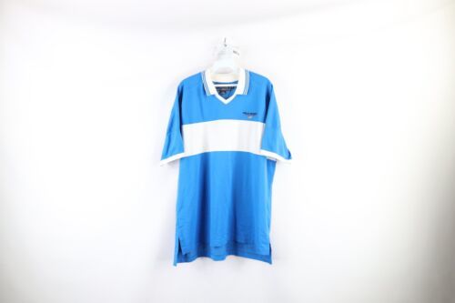 Primary image for Vintage 90s Polo Sport Ralph Lauren Mens XL Spell Out Collared Soccer Jersey
