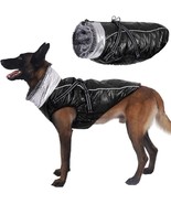Furry Collar Dog Cold Weather Coats&amp;Cozy Waterproof Windproof (Black,Siz... - £14.51 GBP