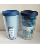 Tervis 16 oz Insulated Tumblers Set of 2 with Travel Lids Blue Kelly Ven... - $54.63 CAD