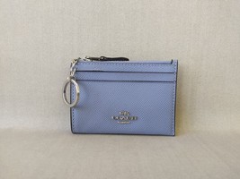 Coach Mini Skinny ID zip Card Case in cross grain leather T 9101 - $34.75
