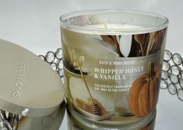 NEW Whipped Honey &amp; Vanilla 3-Wick Candle 25-45 hours 14 oz Bath &amp; Body Works - $38.12