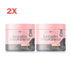 2X Joji Keratin Treatment Hair Mask Charcoal Secret Young Nourish Repair... - $57.71