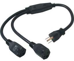 Convert 1 outlet to 2 Splitter Cord Y ADAPTER Plug Power Cables to Go C2... - $32.11